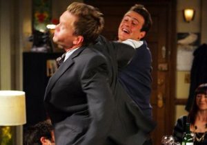 Barney getting slapped on How I Met Your Mother